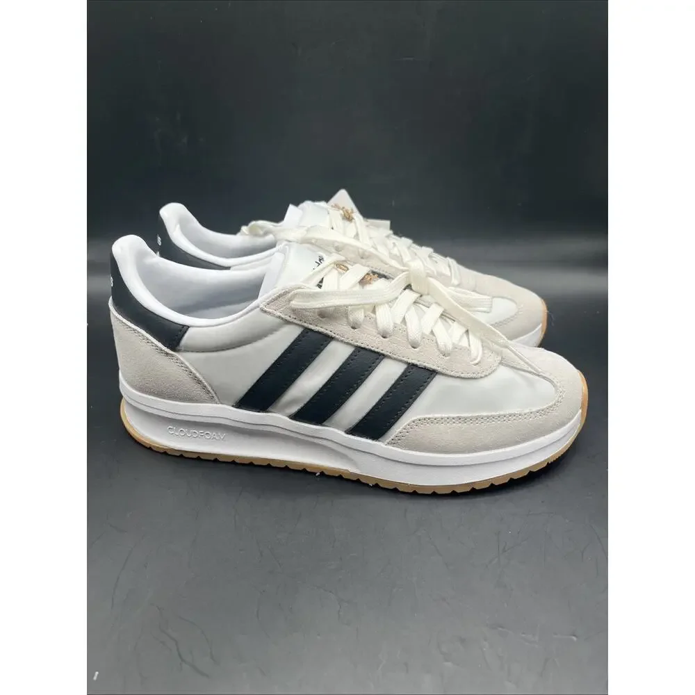 ADIDAS Run 70s 2.0 IH8584 White/Black/Gum Men's Size 6.5 Running Course NWOB